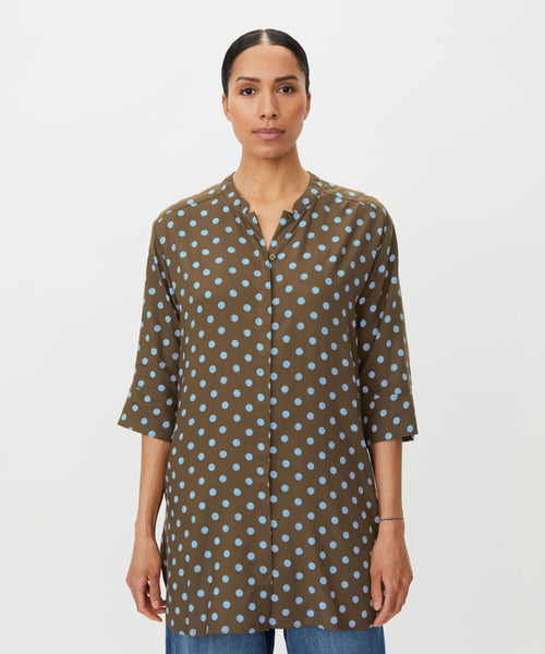 MaGeam Tunic Slate Blue Spots