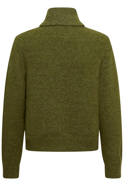 Channie Cardigan in Green Melange