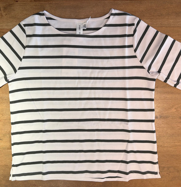 Nela Tee in Beetle Stripe
