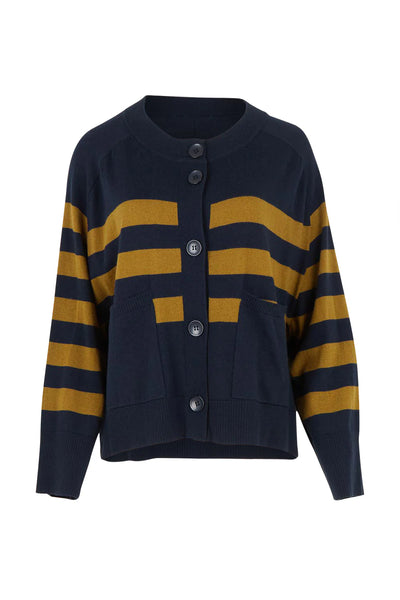 Hold The Line Cardi in Eclipse Stripe