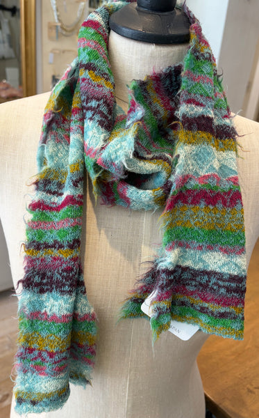 Japanese Pure Merino Wool Scarf Blue