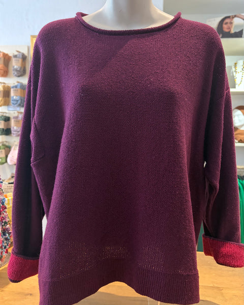 Letty Tunic Sap/Indigo and Tyrean Purple/Cerise