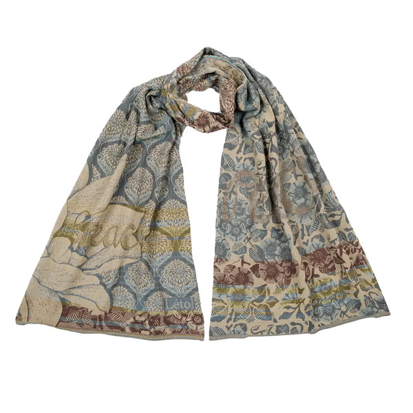 Létol Cotton Jacquard Scarf Louise Paon