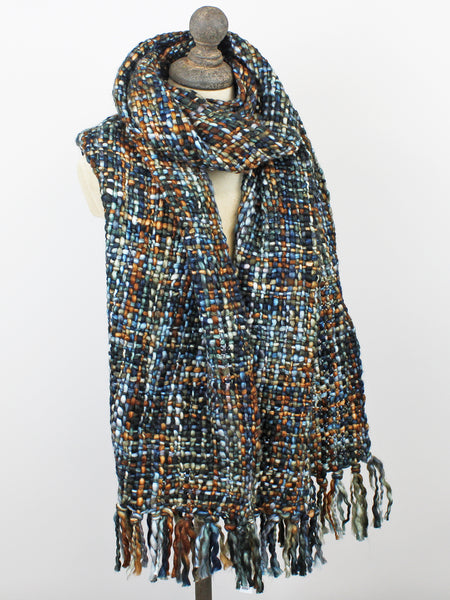 Hand Loomed Acrylic Scarves  Pinks and Browns