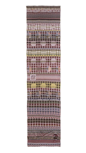 Létol Cotton Jacquard Scarf Vulcan Pied de Vigne