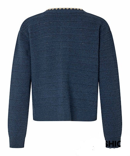 MaLune Cardigan in Dress Blue